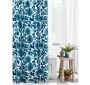Blue Floral Shower Curtain and Hook Set