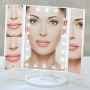 Tri-Fold LED Makeup Mirror with Magnification
