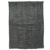 Ruched Faux Fur Throws or Accent Pillows - Gray Throw
