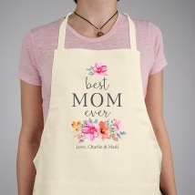 Personalized Best Mom Ever Apron