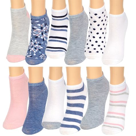 12-Pk. Women's Low-Cut Socks - Floral