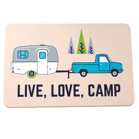 Live Love Camp Kitchen Mat or Towels - Mat