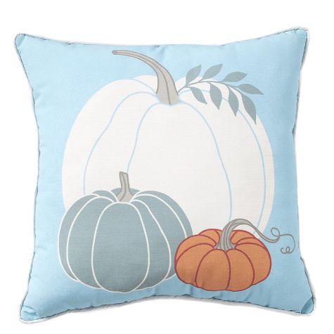 18" Sq. Harvest Accent Pillows - Pumpkins