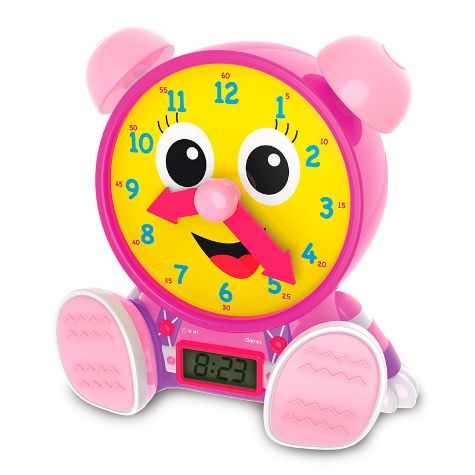Telly Jr. Teaching Time Clocks - Pink