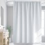 Frosted Clear Solid PEVA Shower Curtain