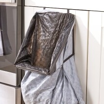 Folding Over-the-Door Garbage Bag Rack
