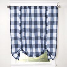 Buffalo Check Tie-Up Curtain
