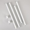 26"-76" Multi-Use Collapsible Tension Rods - White