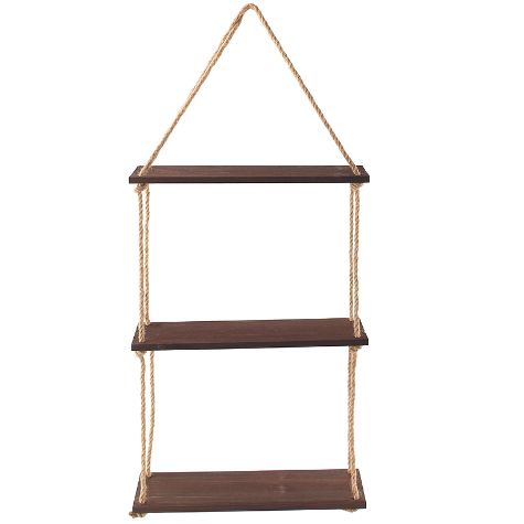 Hanging Wall Shelf with Rope