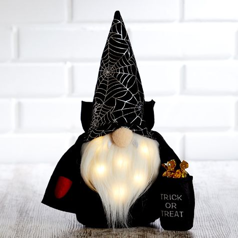 Lighted Trick or Treater Gnomes