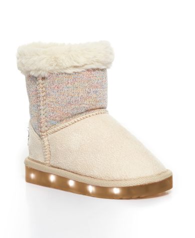 Toddler and Child Light-Up Winter Boots - Beige 5