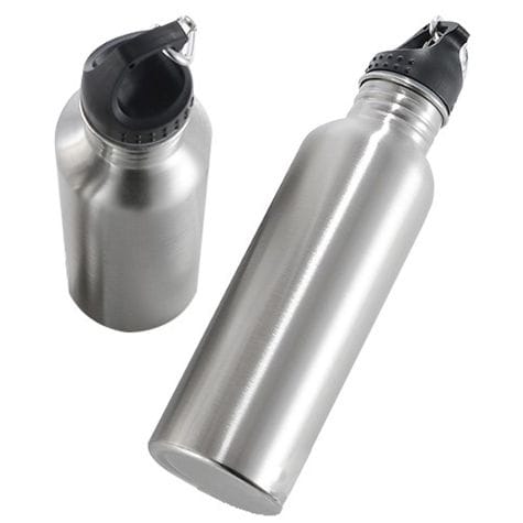 Set of 2 Stainless Steel Water Bottles