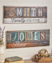 Personalized Sentiment Name Plaques