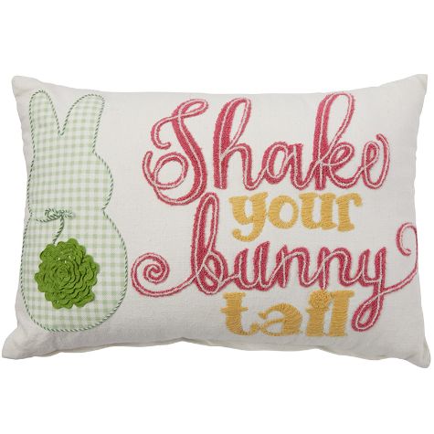 Novelty Easter Decorative Pillows - Shake Your Bunny Tail