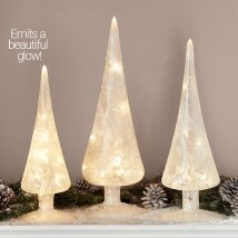 Nordic Lighted Glass Trees