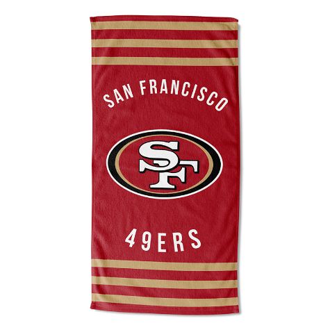 NFL 30" x 60" Striped Beach Towels - 49ers