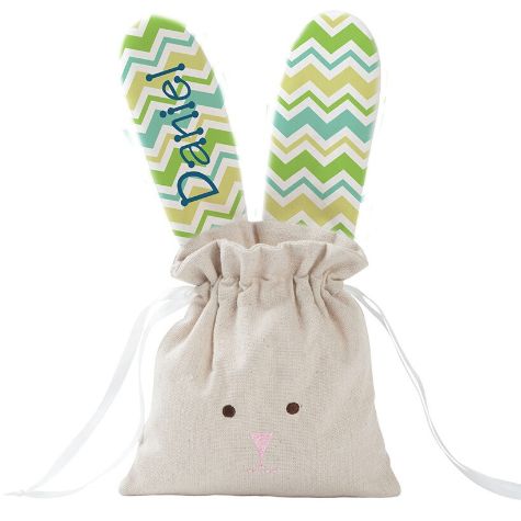 Personalized Drawstring Bunny Bags