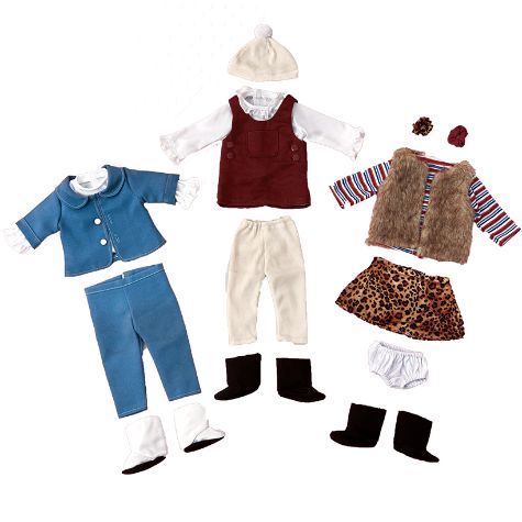 Sets of 3 18" Doll Outfits or Shoe Sets - Set of 3 Casual