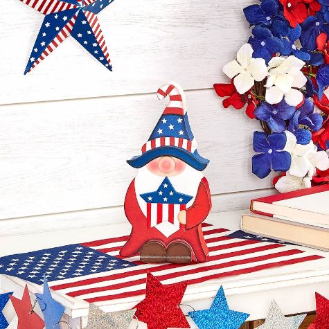 Stars and Stripes Forever Decor - Wood Gnome Star