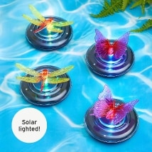 Set of 2 Solar Floating Lights