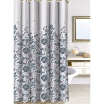 Watercolor Floral 100% Cotton Duck Shower Curtain