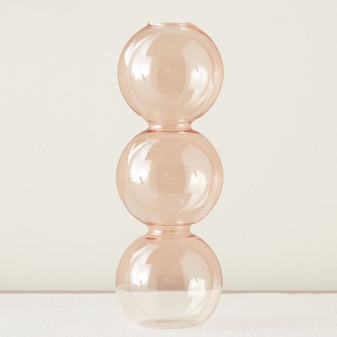 Colored Glass Bubble Vases