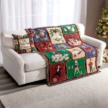 12 Days of Christmas Throw or Accent Pillow