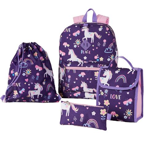 All-Over Printed 5-Pc. Backpack Value Sets