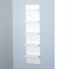 Wide Column Wall Shelves - White