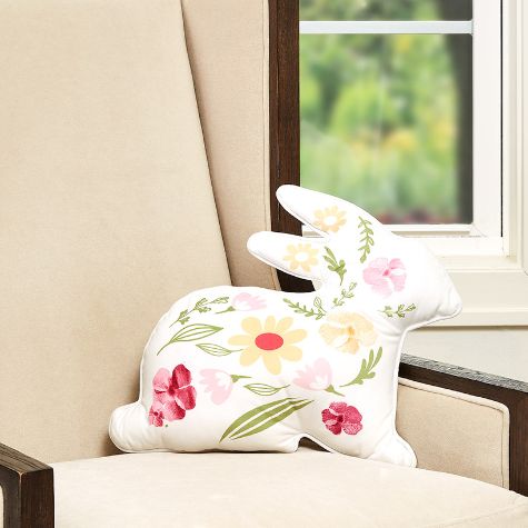 Spring Novelty-Shaped Accent Pillows - Bunny