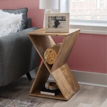 Trevor Triangle Natural Side Table