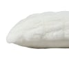 Ruched Faux Fur Throws or Accent Pillows - Cream Accent Pillow