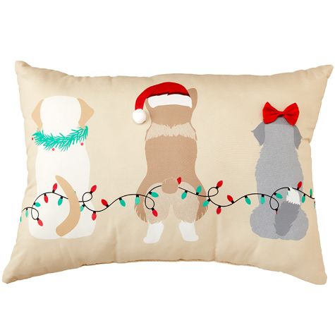 Christmas Pet-Themed Pillows