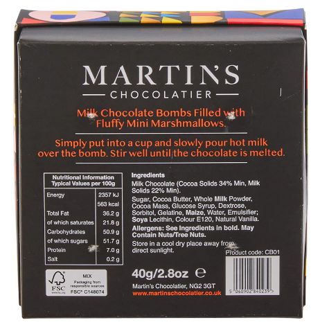 Martin’s Chocolatier 4-Pack Hot Chocolate Bombs