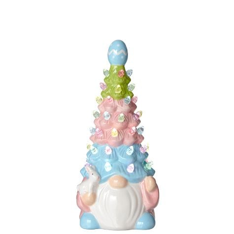Lighted Easter Retro Gnome Tree - Small Tree
