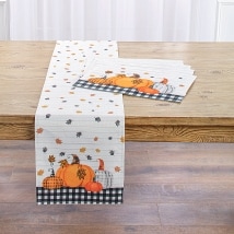 Plaid Pumpkin Table Runner or Placemats