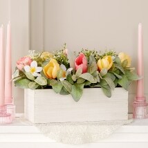 Tulip and Daffodil Whitewashed Arrangement