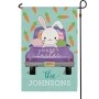 Personalized Easter Bunny Truck Garden Flag