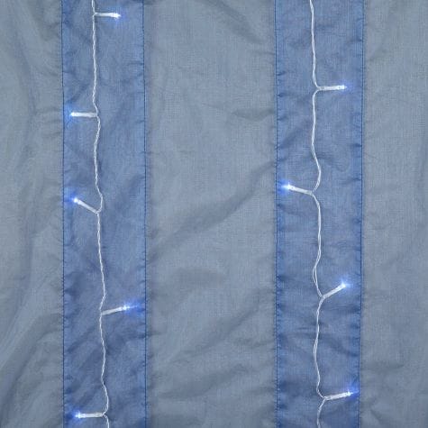 Pre Lit Window Curtain - Dark Blue 63"
