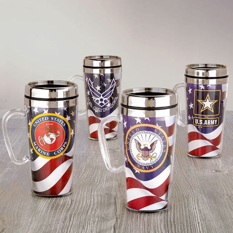 14-Oz. Military Insulated Travel Mugs