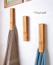Clothespin Towel Holder