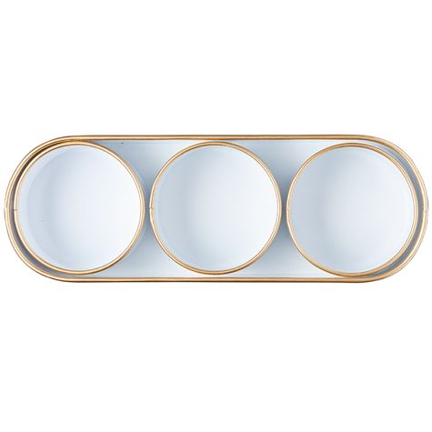 White and Gold Serving Pieces