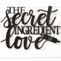 Secret Ingredient Is Love Metal Wall Art