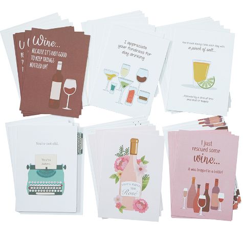 48-Pc. Humorous All-Occasion Card Sets