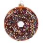 Handpainted Glass Donut Ornament