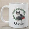 Personalized Christmas Cat Coffee Mugs - British Shorthair Cat