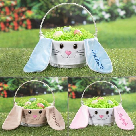 Personalized Bunny Easter Baskets