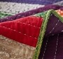 Cotton Multi-Color Stripe Quilt Set