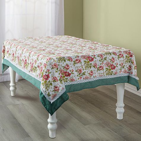 Ruffle Trim Floral Home Collection
