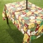 Zippered Outdoor Umbrella Hole Tablecloths - Tropical 60" x 120"